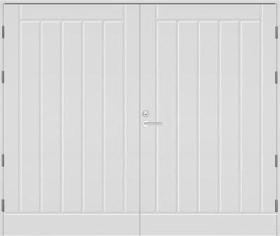 Garage Dubbelport UO1 AO 1.0 Vit - Garagedörrar - 110160479 - 1