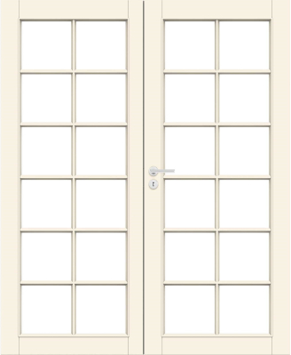 Massiivipeilipariovi 12R Kirkas Lasi - Sisäovet ja Väliovet - 110160575 - 1